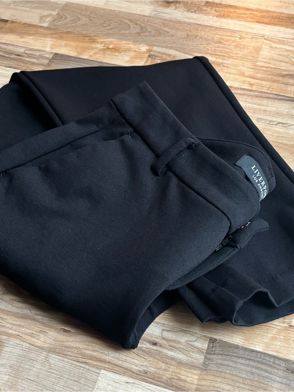 Liverpool Los Angeles Kelsey Trouser Black Stretch Ponte Pants 12 Career - Picture 5 of 12